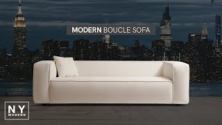 Transform your living space with the sleek and stylish Modern Boucle Sofa 🛋️ [upl. by Marih]