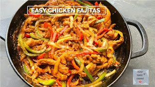 Easy Chicken Fajitas Recipe  Mexican Fajita Recipe [upl. by Eniamat956]