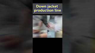 Down jacket production lineshorts [upl. by Eugen]