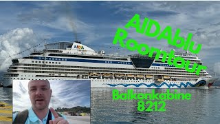 Willkommen an Board AIDAblu 🛳️  Roomtour BalkonCabin 8212 [upl. by Narik]