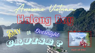 Halong Bay Day Cruise or Overnight Cruise Amazing Vietnam Solo Adventure [upl. by Craner]