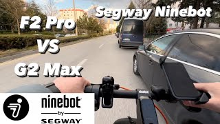 F2 Pro VS G2 Max  Segway Ninebot [upl. by Ahkos949]