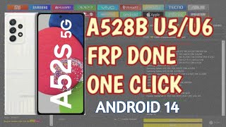 Samsung A528B frp remove U5U6 Bit Security  Samsung A52s frp remove By Unlock tool [upl. by Romito443]