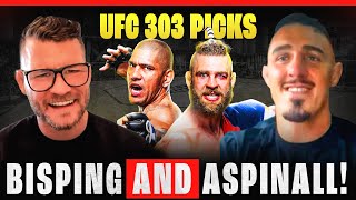 BISPING interviews TOM ASPINALL UFC 303 Picks  UFC Manchester Breakdown [upl. by Annotahs911]