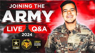 JOINING THE ARMY 2024  BASIC TRAINING IS HARD  LIVE QampA EP 02 [upl. by Baynebridge]