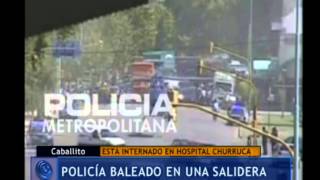 Balearon a un policía en una salidera en Caballito  Telefe Noticias [upl. by Ahsinhoj]