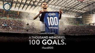 MAURO ICARDI  All 100 Inter Goals  Icardi100 ⚽️⚫️🔵 [upl. by Eirehc]