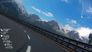 Downhill Großglockner to Bruck with a road bike  fasten seat belts [upl. by Lemrej]