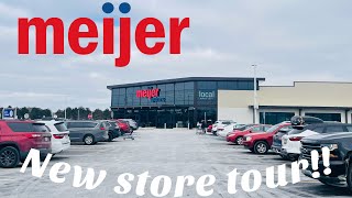 Grand Opening tour of the new Meijer Grocery  Macomb twp Mi [upl. by Jesher406]