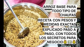 ARROZ CHAUFA BASE😱Para Negocio💰💵💰 food cooking receta streetfood fastfood rice chinese [upl. by Eckardt]