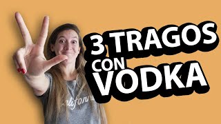 🔥PREPARANDO 3 TRAGOS con VODKA en casa   Tragos simples fáciles y rápidos [upl. by Nudd]