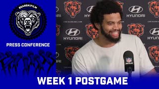 Caleb Williams Press  Bears Vs Titans Postgame  2024 NFL Week 1 Chicago Bears [upl. by Farhi]