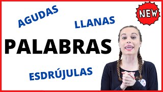 Palabras agudas llanas y esdrújulas para niños ✅ [upl. by Ydac351]