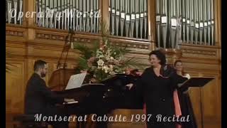 Montserrat Caballe quotIo son lumile ancellaquot Live in 1997 Recital HD Video [upl. by Juster798]