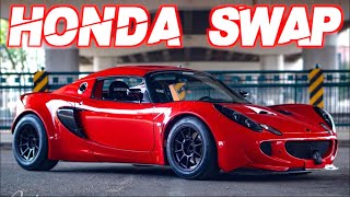 700HP Honda Powered Lotus Elise ITS SCARY FAST 1900LB Widebody Turbo KSwap [upl. by Elrod]