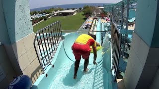 Tepecik Water Slide at Dolusu Park [upl. by Nnahgiel]