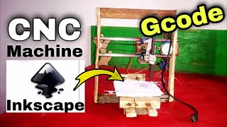 CNC Machine Gcode using inkscape inkscape [upl. by Widera]