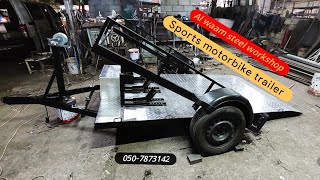 Al waam steel workshop  ورشة عمل الوام للصلب  اكسبلور trailerlife motorbike biketrailer [upl. by Hgielrebma]