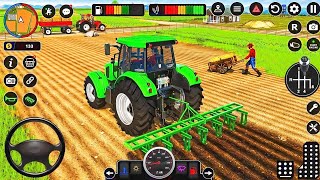 Modern Farm Tractor Driving Games  Farming Tractor 3D  Android Gameplay [upl. by Karolina]