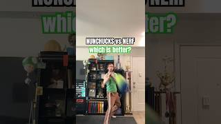 Nunchucks vs NERF nunchaku shorts [upl. by Manvell]