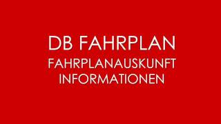 DB Fahrplan  DB Fahrplanauskunft [upl. by Fernald]