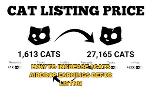 How to BOOST your CATS AIRDROP TOKEN before LISTING  Connect Wallet NOW [upl. by Hephzipa]