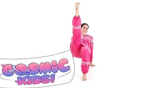 Crab pose  Cosmic Kids yoga posture of the week [upl. by Repsihw]