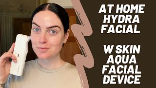 At Home Hydra Facial with W Skin Aqua Facial Device  Full Tutorial [upl. by Ludmilla]