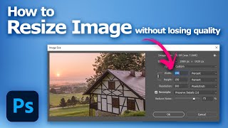 How to resize an image in Photoshop without losing quality using preserve details 20 [upl. by Daisie]