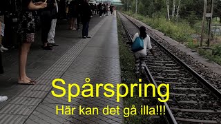 20140816 SPÅRSPRINGi Handen där det verkligen kunde gått illa [upl. by Nezam]