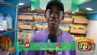 Caden Teaches Financial Bus Hosts School Supply Giveaway CadenHarris [upl. by Zamir952]