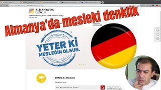 Almanyada Mesleki Denklik için bilgiler [upl. by Ynaffyt]