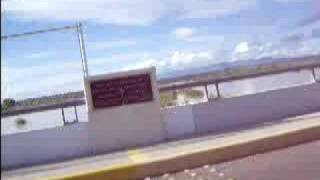 Rio Grande River in Presidio Leaving Ojinaga Mexico [upl. by Georglana]