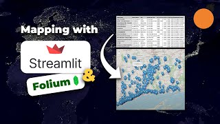 Folium  Streamlit  Creating Maps in Streamlit Applications using Folium  Caching in Streamlit [upl. by Itak988]