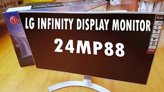 LG 24MP88HM Infinity Display Monitor  Unboxing amp Full Review  4K UHD Video [upl. by Mary]