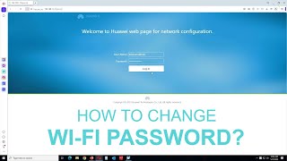 Huawei HG8245H5 Router How to Change Wireless WiFi Password [upl. by Warchaw]