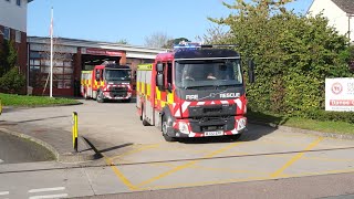 Exeter Dane’s Castle Double Pump Turnout  Retained Arriving [upl. by Johst]