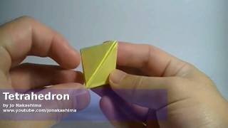 Origami Tetrahedron Jo Nakashima [upl. by Atkins]