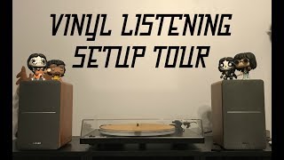 VINYL LISTENING SETUP TOUR [upl. by Anihsat933]