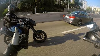 KTM 950 SM  Intense Riding Through Traffic  AntibesNice Uncut 19 minutes [upl. by Favien]