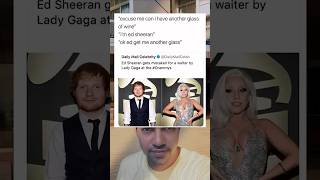 Ed Sheeran Gets Mistaken For A Waiter By Lady Gaga At The Grammys [upl. by Little]