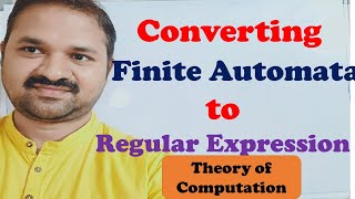 Conversion of Finite Automata to Regular Expression using Ardens Method  TOC  FLAT [upl. by Hsital]