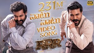 Naatu Naatu Full Video Song Telugu 4K  RRR  NTRRam Charan  MM Keeravaani  SS Rajamouli [upl. by Sloan]