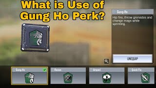 What is USE of GungHo Perk in COD Mobile  GungHo Perk Gameplay  Wisdom Frost [upl. by Assirehs614]