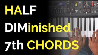 How To Use HALF DIMINISHED 7th CHORDS  Gospel Piano [upl. by Nallid592]