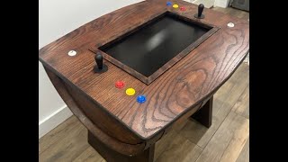 quotDIY Wine Barrel Arcade Table  Crafting Vintage Fun with Creative Woodworkingquot [upl. by Burn]