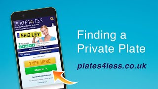 How to find a private number plate using the Plates4less smart search on a mobile device [upl. by Acirem]