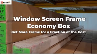 Screen Frame Economy Box [upl. by Amble]