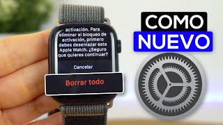 Cómo BORRAR y DESENLANZAR el Apple Watch con y sin iPhone ✅ [upl. by Mamoun]