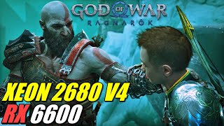 XEON 2680 V4  RX 6600  GOD OF WAR RAGNAROK [upl. by Suciram722]